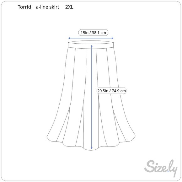 Torrid Pull On Skirt Womens Sz 2/2XL Midi Seersucker Smocked Detail Flowy Chic - Picture 8 of 8